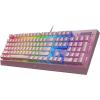 imageRazer BlackWidow V3 Mechanical Gaming Keyboard Green Mechanical Switches  Tactile ampamp Clicky  Chroma RGB Lighting  UVCoated ABS Keycaps  Programmable Macros  Roblox EditionQuartz Pink