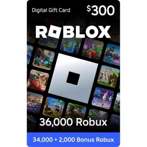 imageRoblox Digital Gift Card  36000 Robux Includes Exclusive Virtual Item Digital Code300