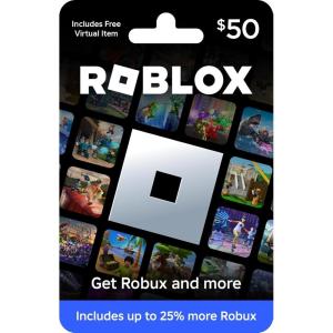 imageRoblox Physical Gift Card Includes Free Virtual Item Redeem Worldwide50