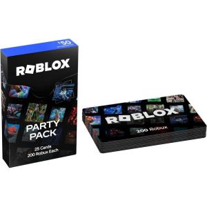 imageRoblox Party Pack Multipack of 25 Cards 200 Robux Each50